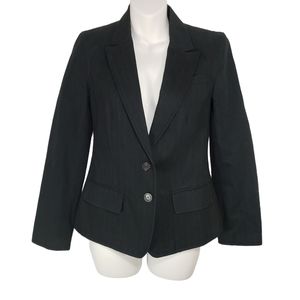 Club Monaco Tailored Pinstripe Blazer Suit Jacket Blue Size 0